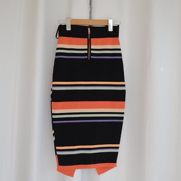 Ted Baker Xammie Knit Striped Skirt Sz S - Picture 3 of 14